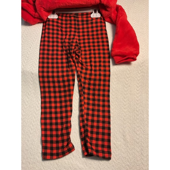 Kensie Girl Holiday Christmas Outfit Set Buffalo Plaid Reindeer Sequins Size 4 - Picture 4 of 6